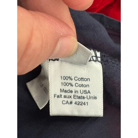 Stark X Top Womens Small Blue Ruffle Strapless Tube 100% Cotton Elastic Beach - Picture 6 of 7